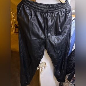 ZARA Leather Joggers